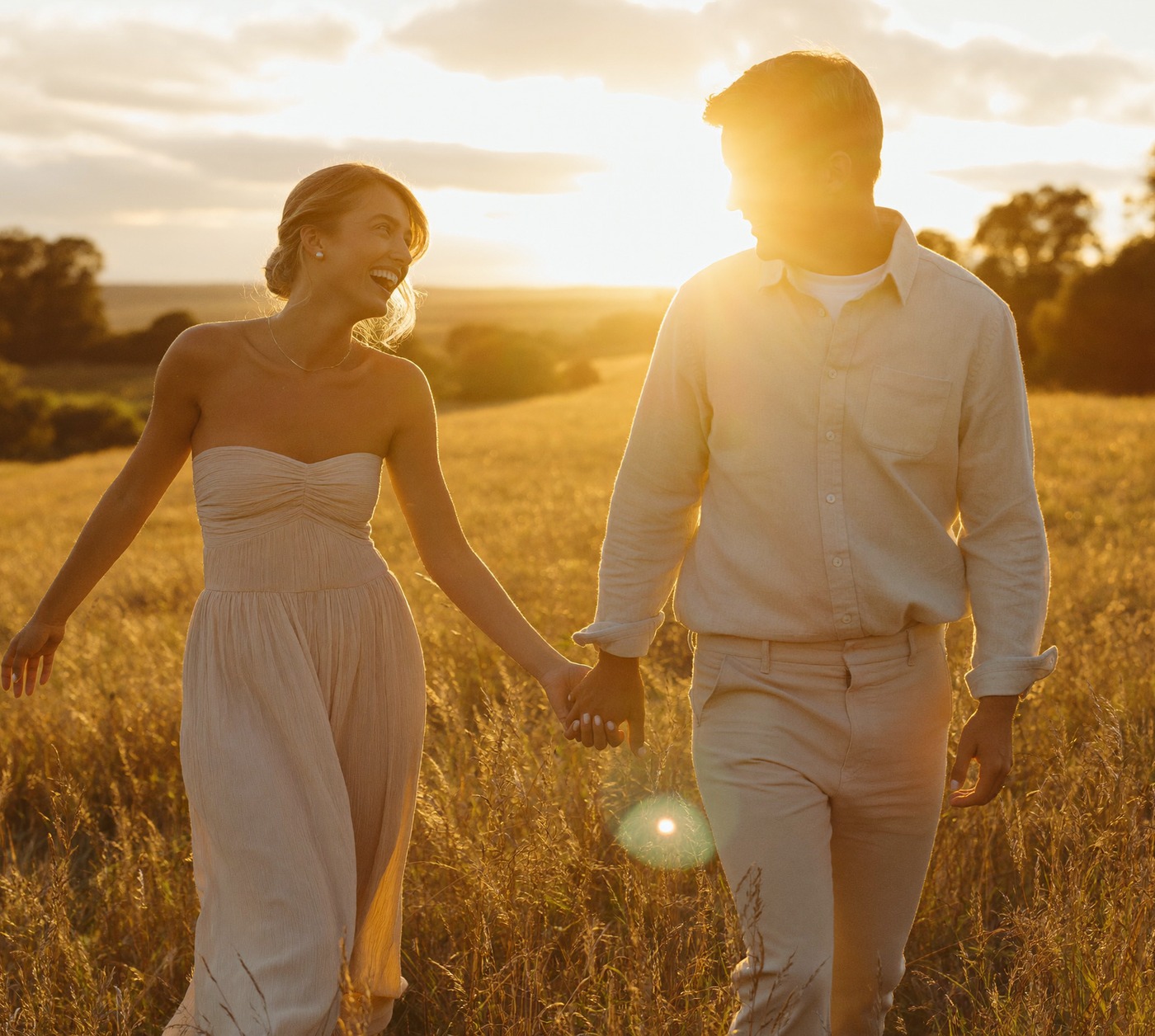Sunset Engagement Photos in Cleveland
