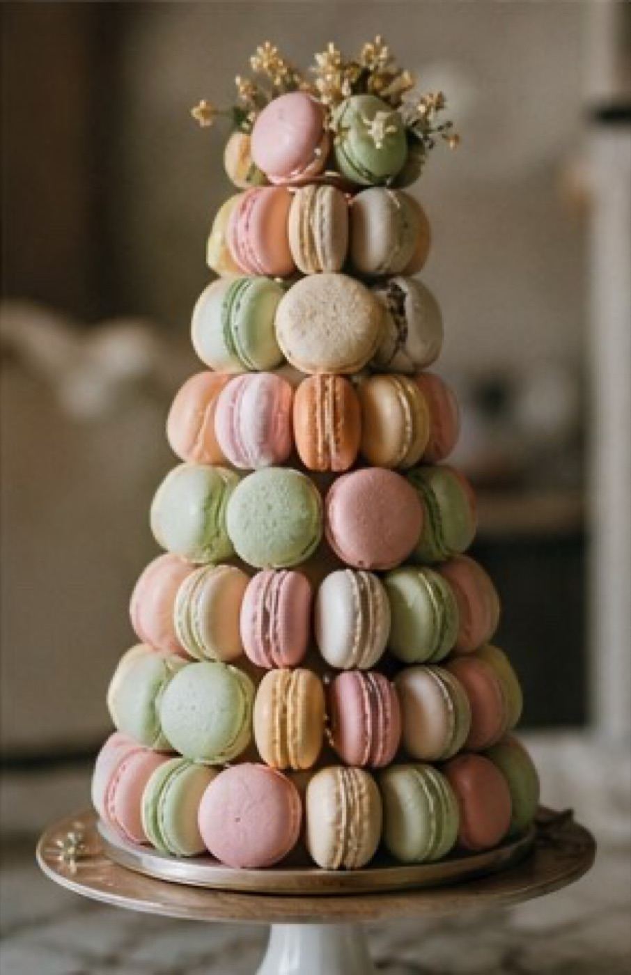 Macaron tower, wedding dessert