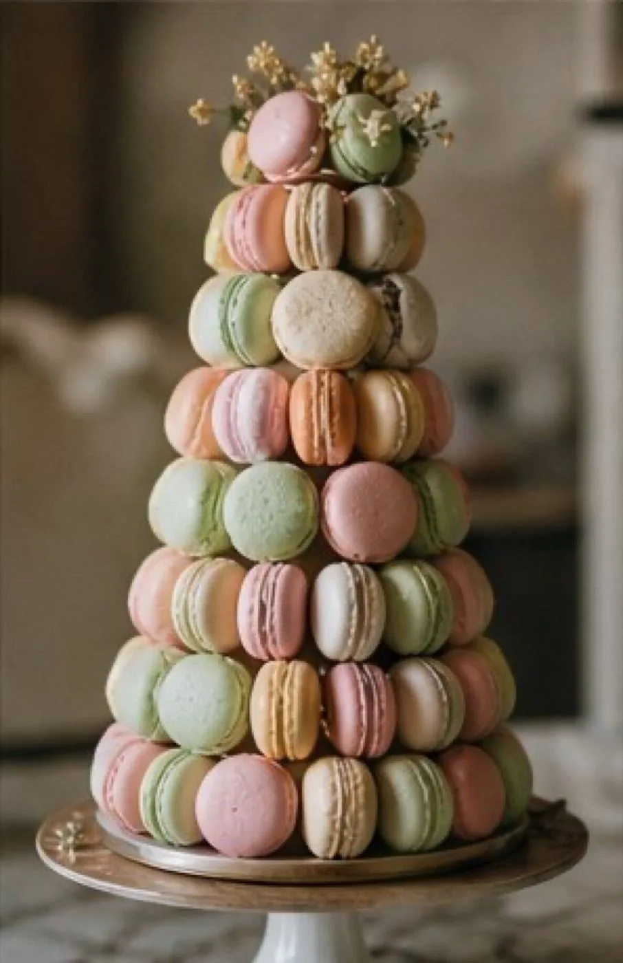 Macaron tower, wedding dessert