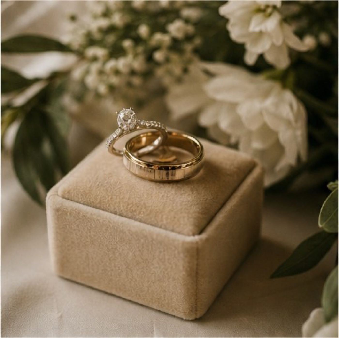 Wedding rings, editorial detail