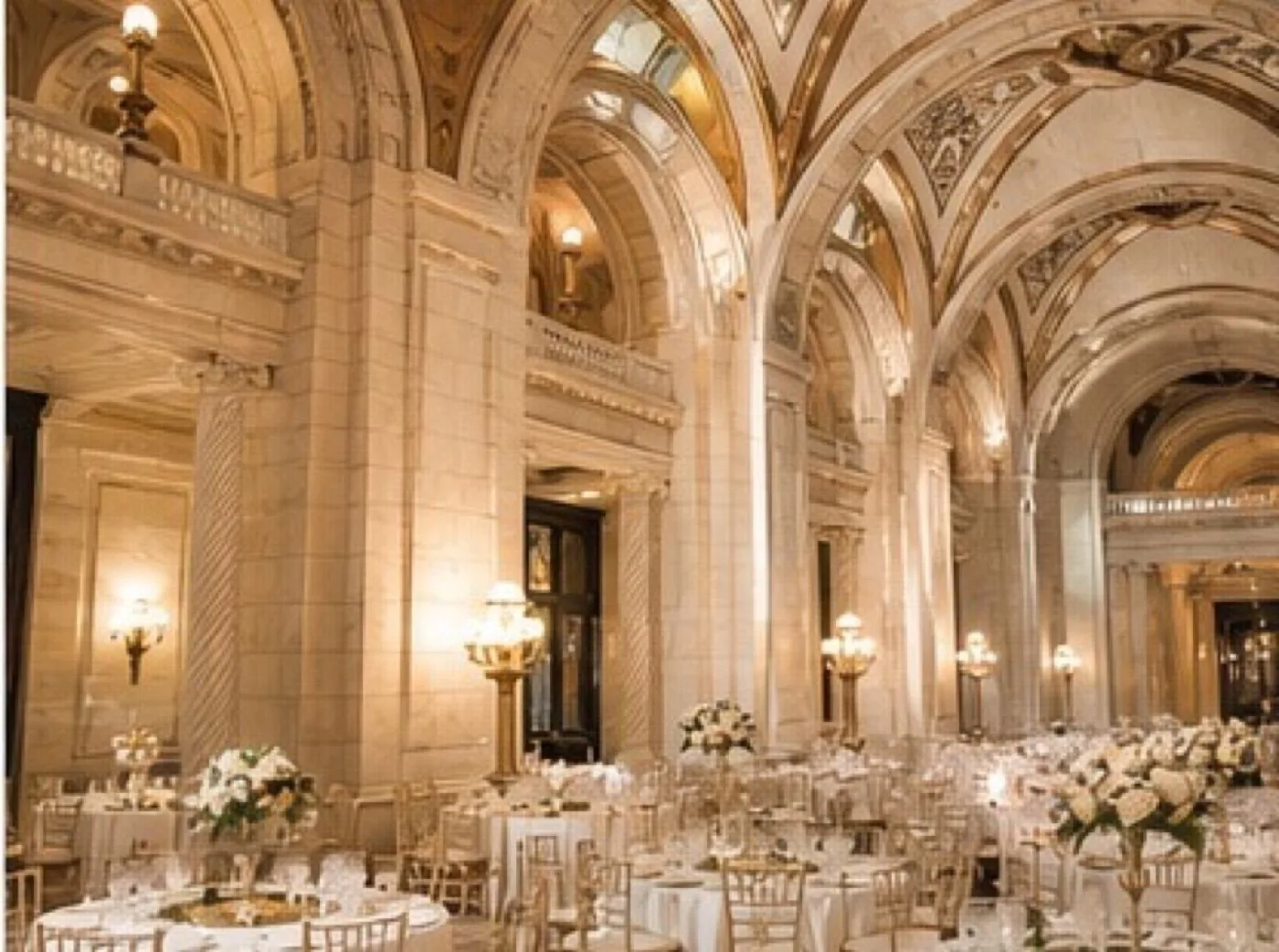 first dance under ballroom chandeliers